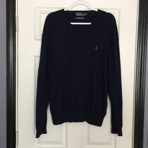 Polo by Ralph Lauren Pima Cotton V-Neck Sweater